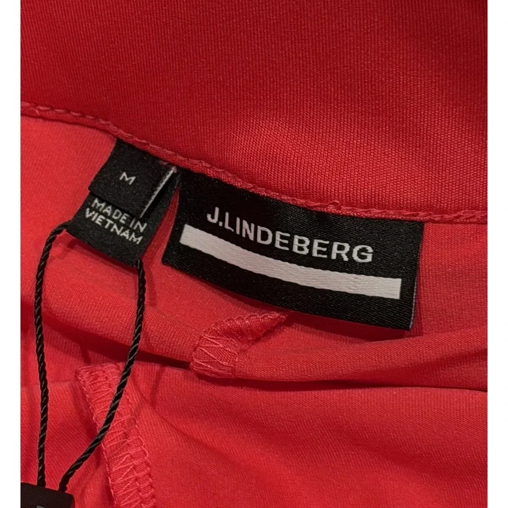 NWT J.Lindeberg Women's Amelie Mid Skort Azalea Pink Size M Golf Pickleball Gym
